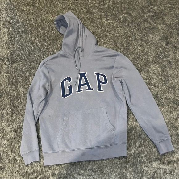 Gap grey pull  on jumper boy sweatshirt hoodie Sz S - Picture 3 of 11